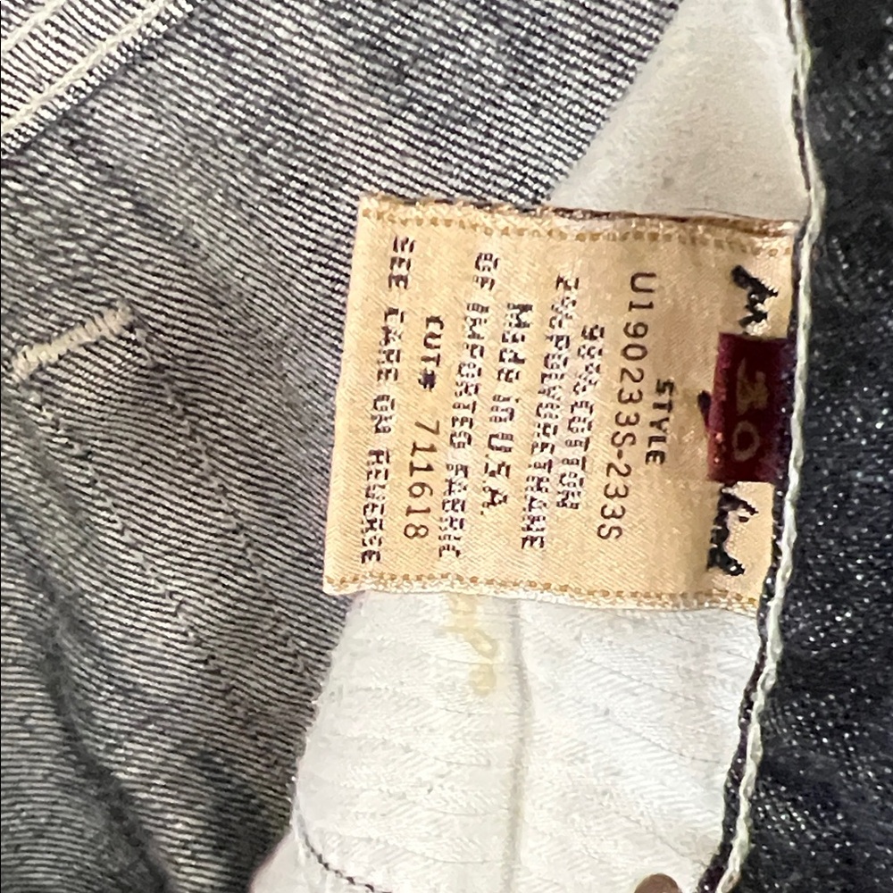 7 For All Mankind Dark Wash Straight Leg Jeans - Picture 4 of 8